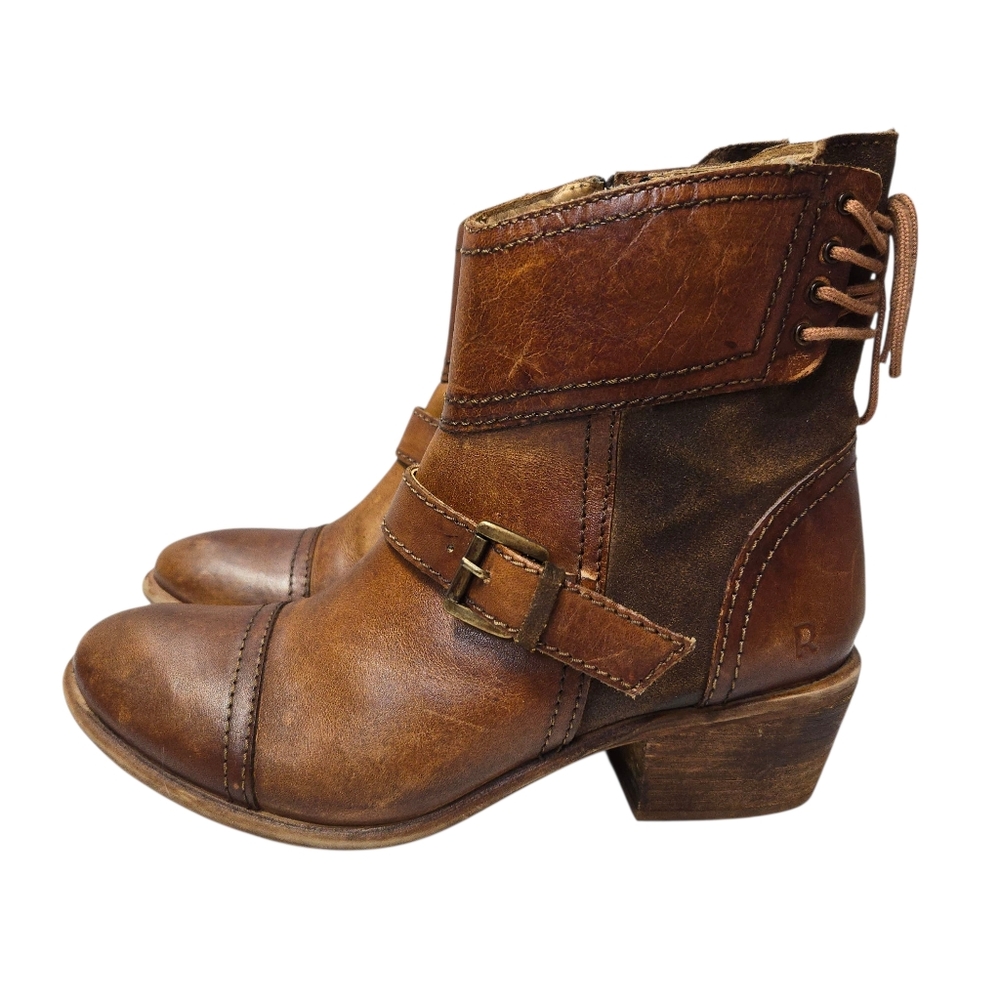 Roan BedStu Greta Ankle Boots Tan